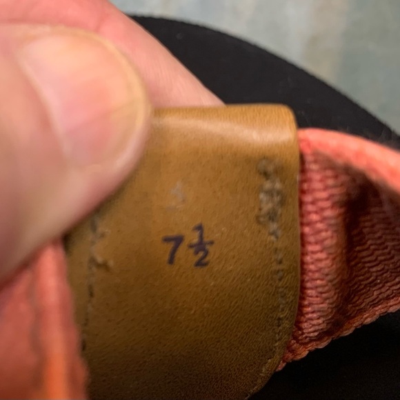 Yellow Box Coral and Black Sandals - Picture 3 of 3